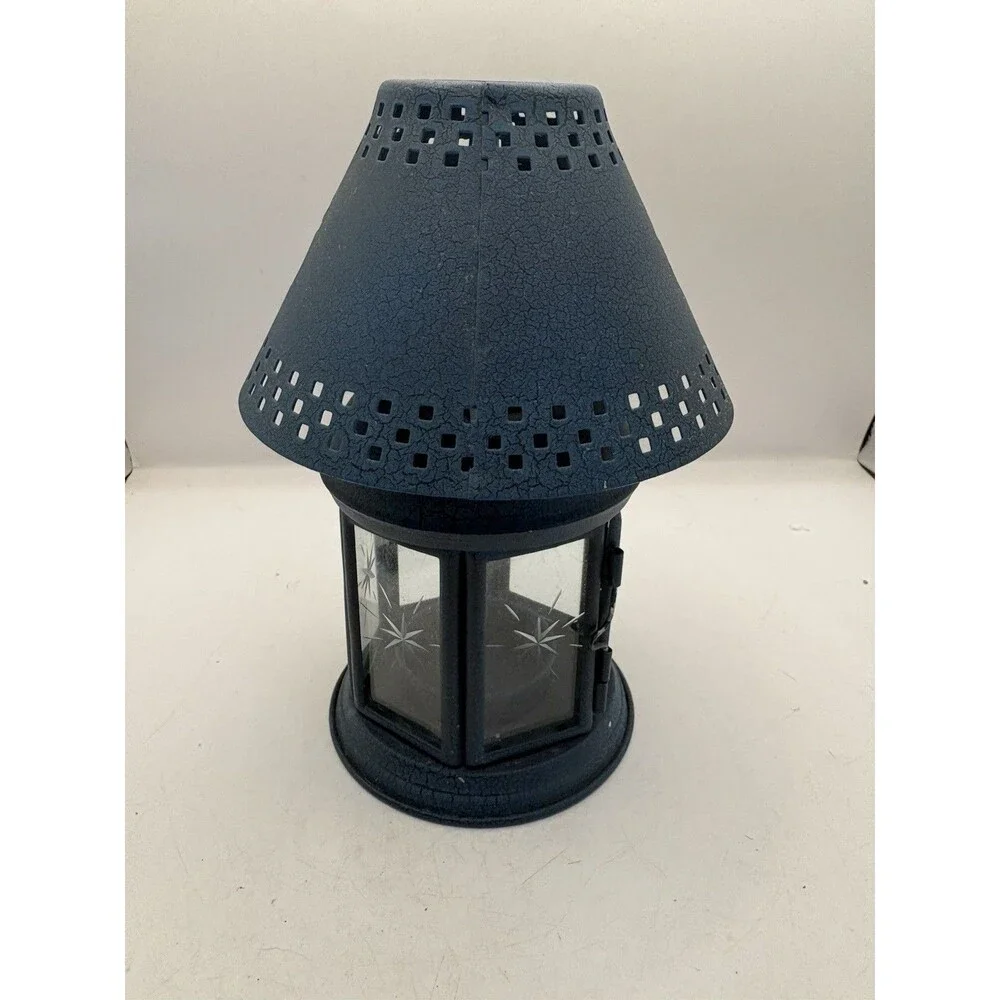 Winter Tealight Metal Lamp Tea Light Candle Holder Votive Snowman Christmas READ